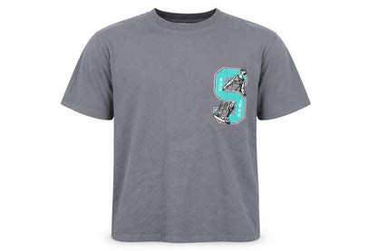 Mens UK Size L Topman Grey  T-Shirt