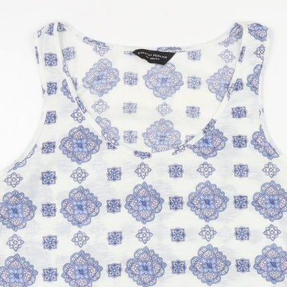 Womens UK Size 14 Dorothy Perkins White Basic T-Shirt
