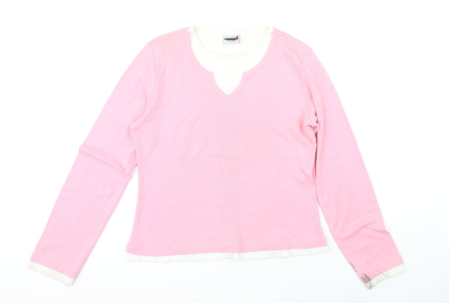 Womens UK Size 14 NEXT Pink Basic T-Shirt