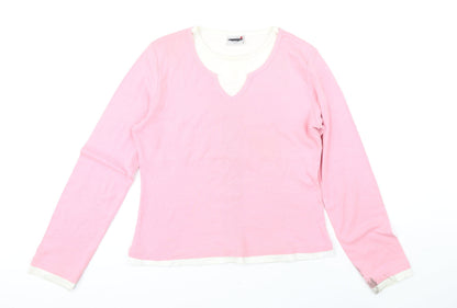 Womens UK Size 14 NEXT Pink Basic T-Shirt