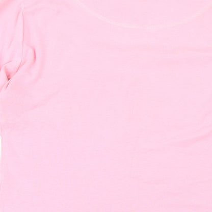 Womens UK Size 14 NEXT Pink Basic T-Shirt