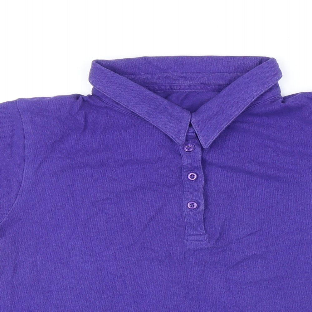 Womens UK Size 14 BHS Purple Basic Polo