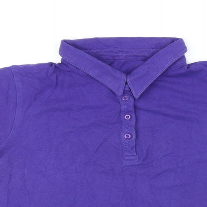 Womens UK Size 14 BHS Purple Basic Polo