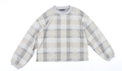 Womens UK Size M Marks and Spencer Grey Pullover Sweatshirt