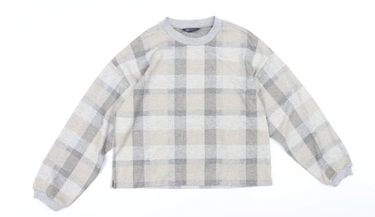 Womens UK Size M Marks and Spencer Grey Pullover Sweatshirt