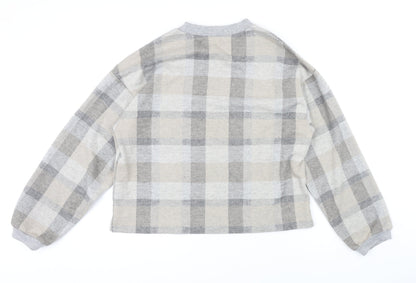 Womens UK Size M Marks and Spencer Grey Pullover Sweatshirt