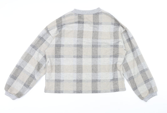 Womens UK Size M Marks and Spencer Grey Pullover Sweatshirt