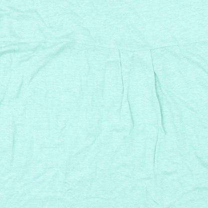 Indigo Womens Gold Flax Basic T-Shirt Size 20 Scoop Neck