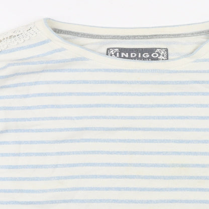 Womens UK Size 16 Indigo Blue Basic T-Shirt