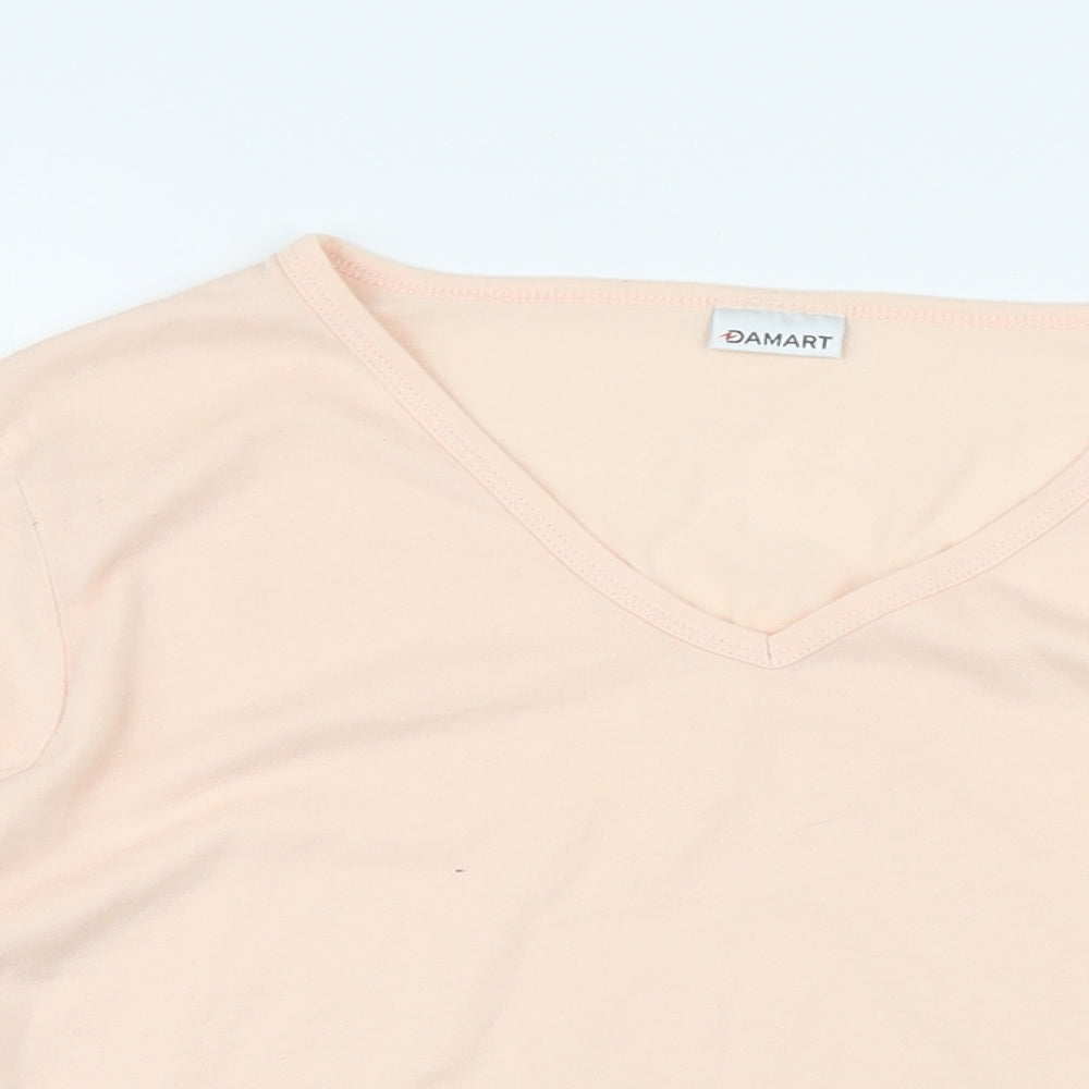 Womens UK Size 18 Damart Pink Basic T-Shirt