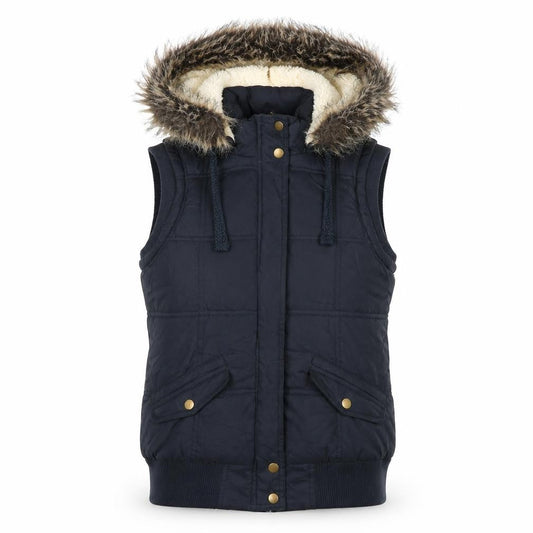 Hudson and Rose Womens Black Gilet Waistcoat Size 12 Zip - Fleece lining