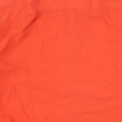 River Island Mens Orange Cotton Button-Up Size XL Collared Button