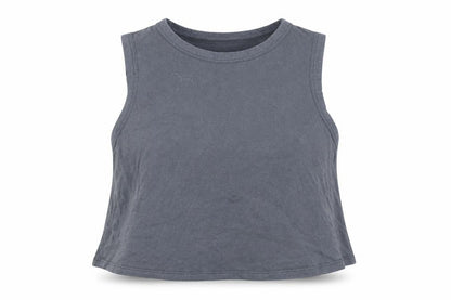 Womens UK Size 16 New Look Grey Cropped T-Shirt