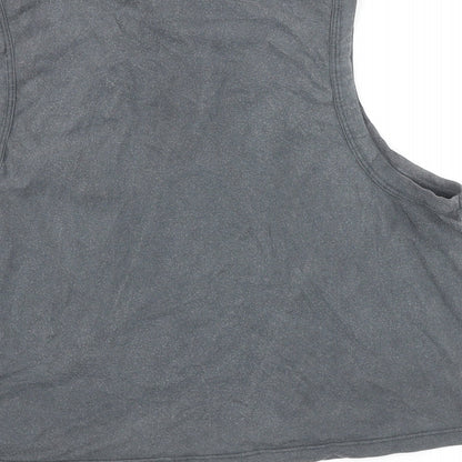 Womens UK Size 16 New Look Grey Cropped T-Shirt