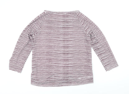 Womens UK Size 10 Marks and Spencer Purple Basic T-Shirt