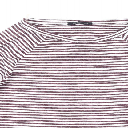 Womens UK Size 10 Marks and Spencer Purple Basic T-Shirt