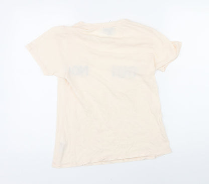 Womens UK Size 8 Topshop Pink Basic T-Shirt
