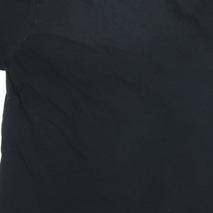 Womens UK Size 10 Dorothy Perkins Black Basic T-Shirt