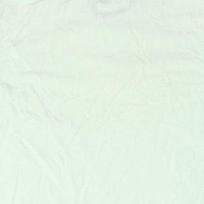 Lands' End Mens Green Cotton Polo Size M Collared Pullover