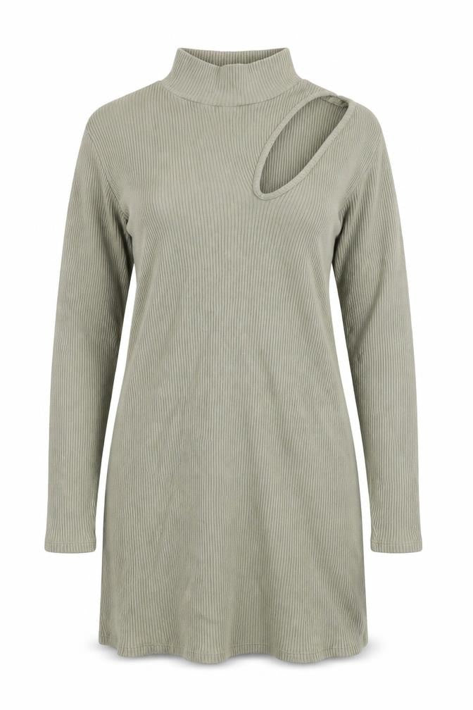 Womens UK Size M Zara Green Tunic T-Shirt