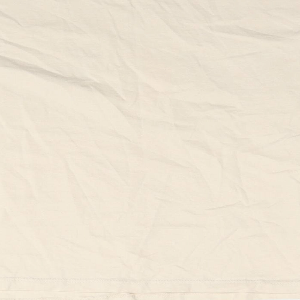 Womens UK Size 12 New Look Beige Basic T-Shirt