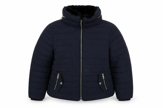 Marks & Spencer Womens Blue Quilted Jacket Size 12 Zip