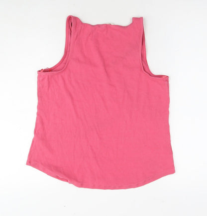 Womens UK Size 16 Marks and Spencer Pink Basic Tank