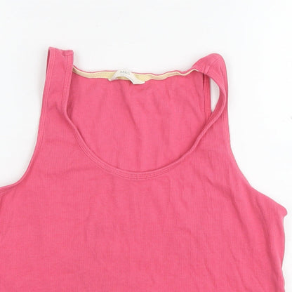 Womens UK Size 16 Marks and Spencer Pink Basic Tank