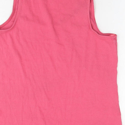 Womens UK Size 16 Marks and Spencer Pink Basic Tank