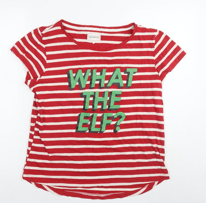 Womens UK Size 10 NEXT Red Basic T-Shirt