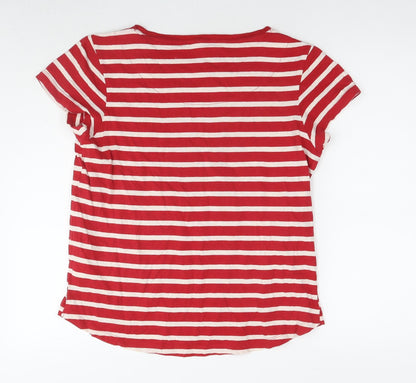 Womens UK Size 10 NEXT Red Basic T-Shirt