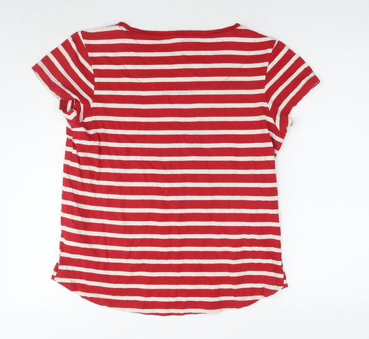 Womens UK Size 10 NEXT Red Basic T-Shirt