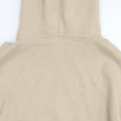Suspicious Womens Beige Cotton Pullover Hoodie Size M Pullover - Skull