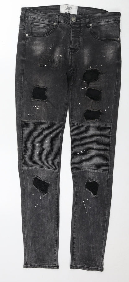 Mens UK Size 31 in Sixth June Regular Fit Skinny Grey Jeans