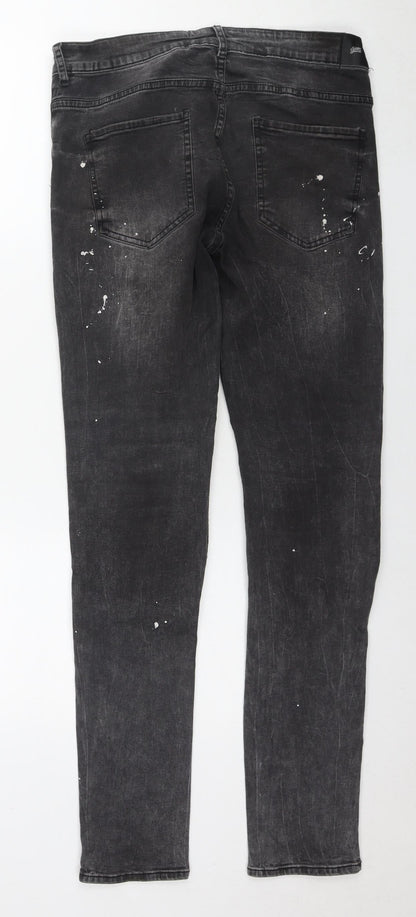 Mens UK Size 31 in Sixth June Regular Fit Skinny Grey Jeans