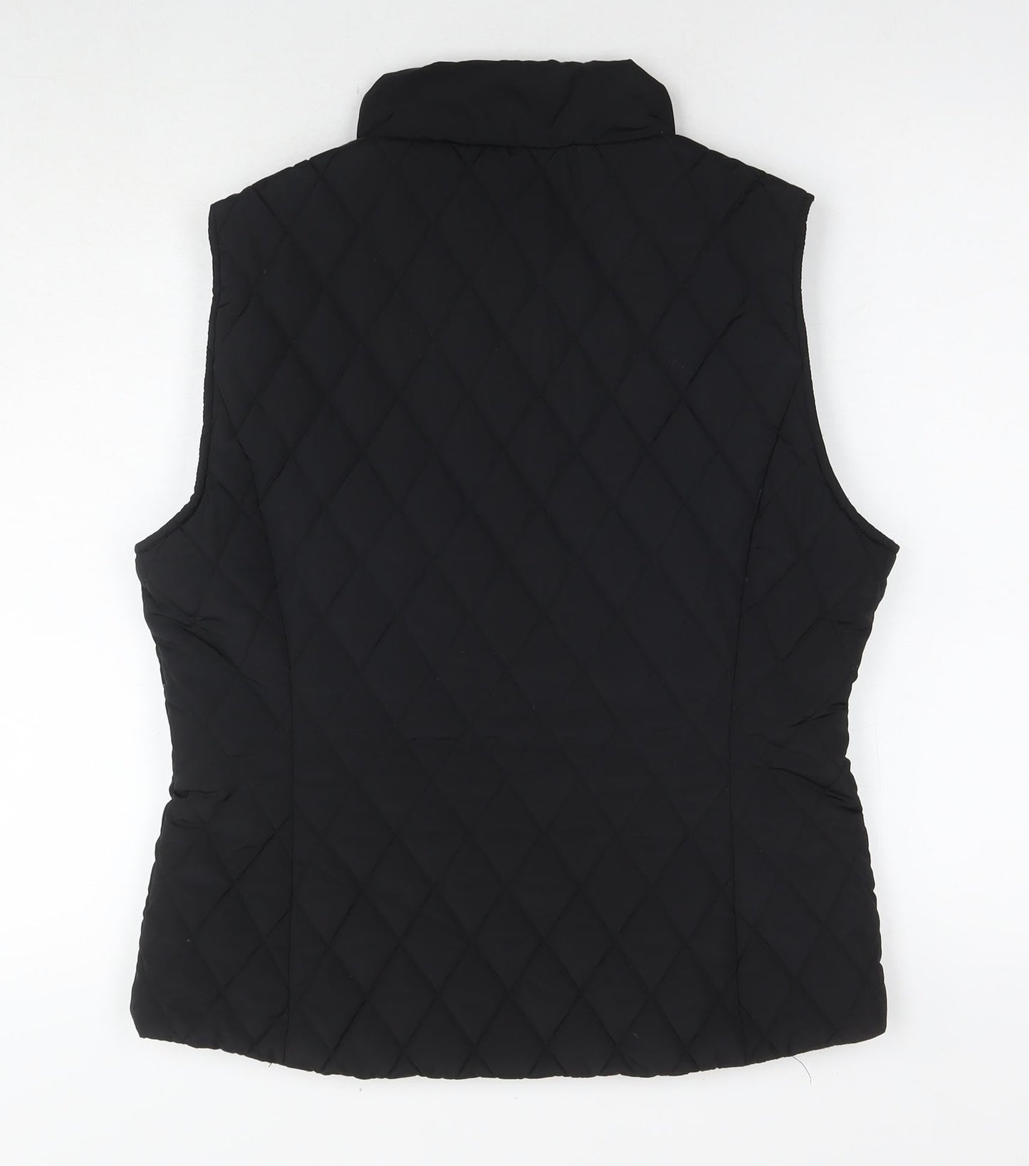 Yest Womens Black Gilet Waistcoat Size 14 Zip