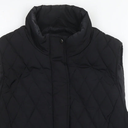 Yest Womens Black Gilet Waistcoat Size 14 Zip