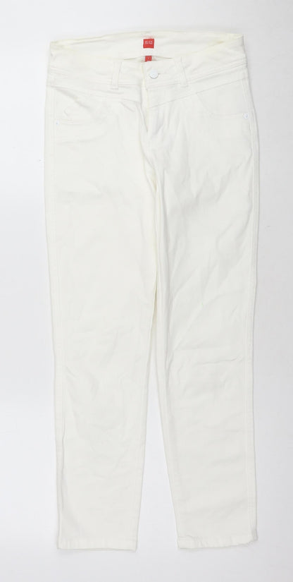 Womens UK Size 36 in Miss Captain Regular Fit Skinny White Jeans