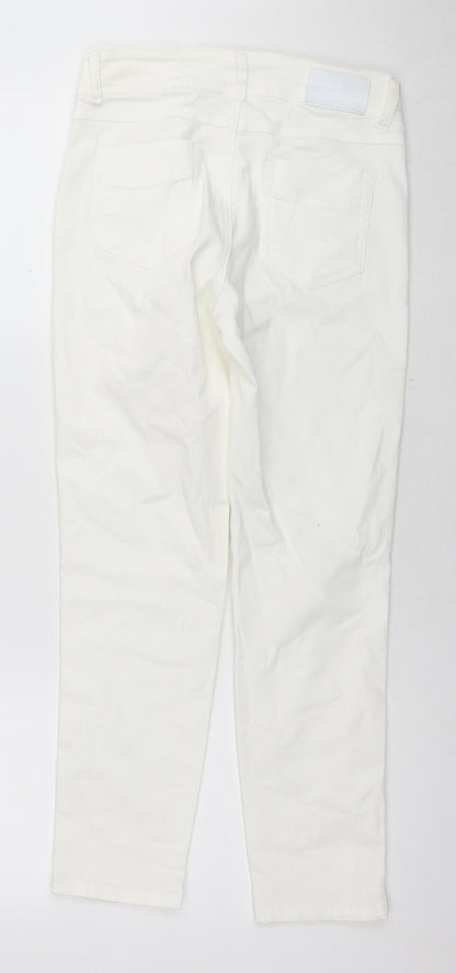 Womens UK Size 36 in Miss Captain Regular Fit Skinny White Jeans