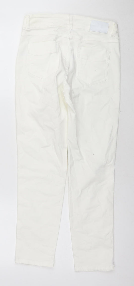 Womens UK Size 36 in Miss Captain Regular Fit Skinny White Jeans