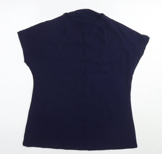 Womens UK Size M Fransa Blue Basic T-Shirt