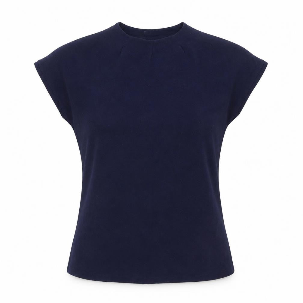 Womens UK Size M Fransa Blue Basic T-Shirt