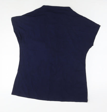 Womens UK Size M Fransa Blue Basic T-Shirt