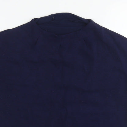 Womens UK Size M Fransa Blue Basic T-Shirt