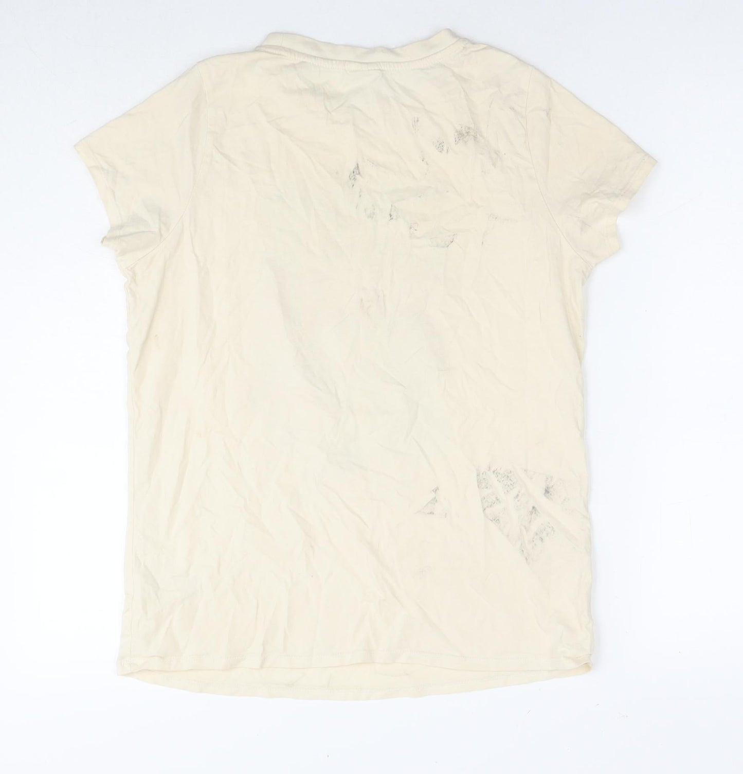 Womens UK Size 10 Wonder Woman Beige Basic T-Shirt