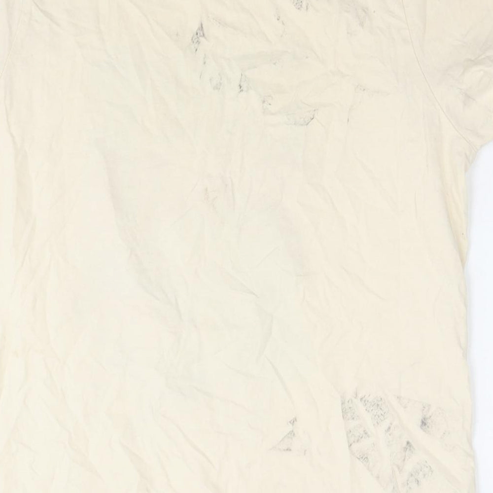 Womens UK Size 10 Wonder Woman Beige Basic T-Shirt