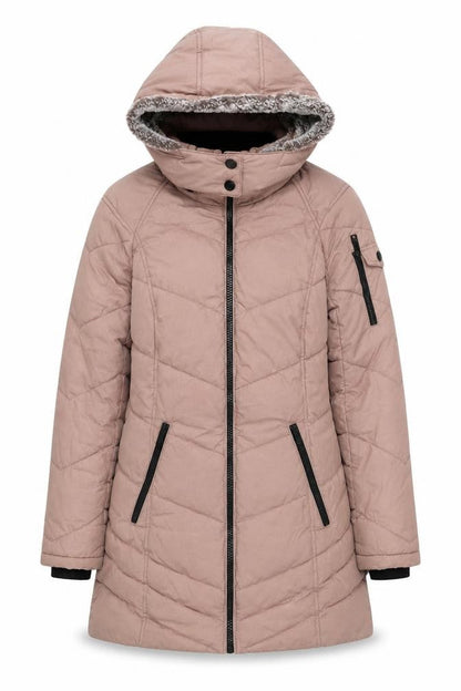 HFX Performance Womens Beige Quilted Jacket Size S Zip