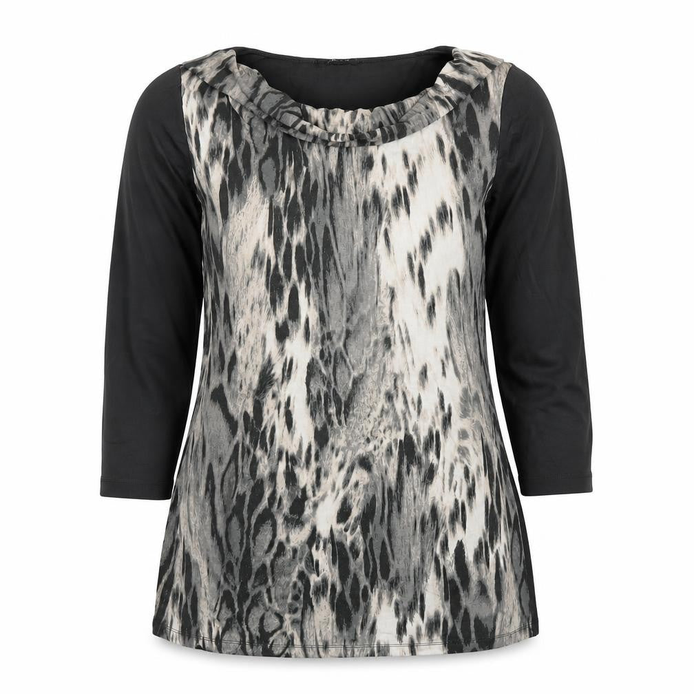 Womens UK Size 10 Olsen Grey Basic Blouse