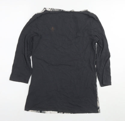 Womens UK Size 10 Olsen Grey Basic Blouse