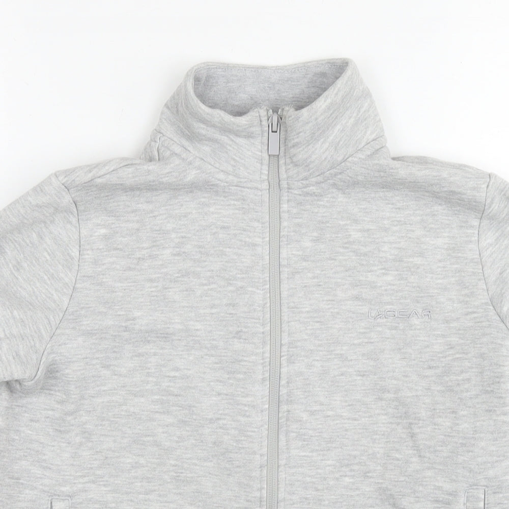 Womens UK Size 8 LA Gear Grey Full Zip Sweatshirt